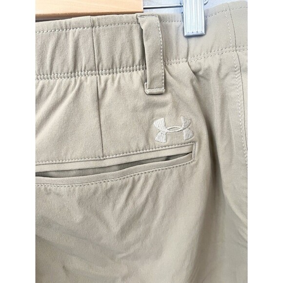 Under Armour Performance Golf Pants Mens 36x32 Chino Beige Travel Classic - Picture 7 of 10